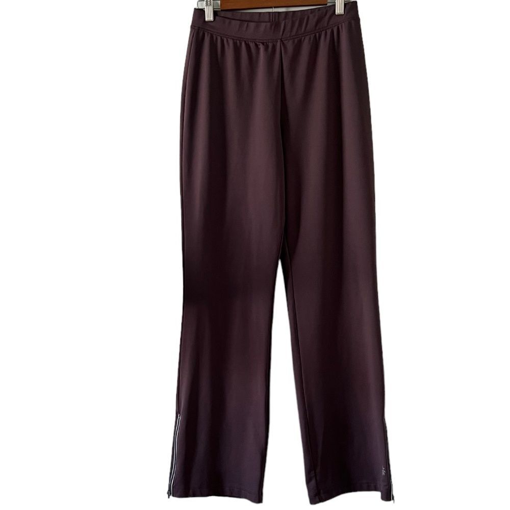Athleta Pull On Zip Ankle Pants In Vintage Grape Size M/T